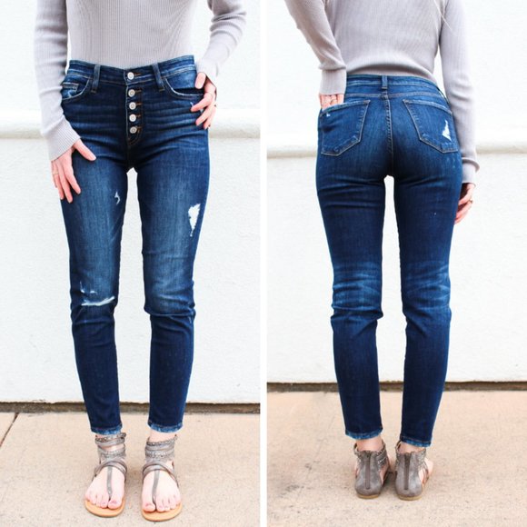 Flying Monkey Denim - NWT Flying Monkey Jeans Love Game Button Skinny